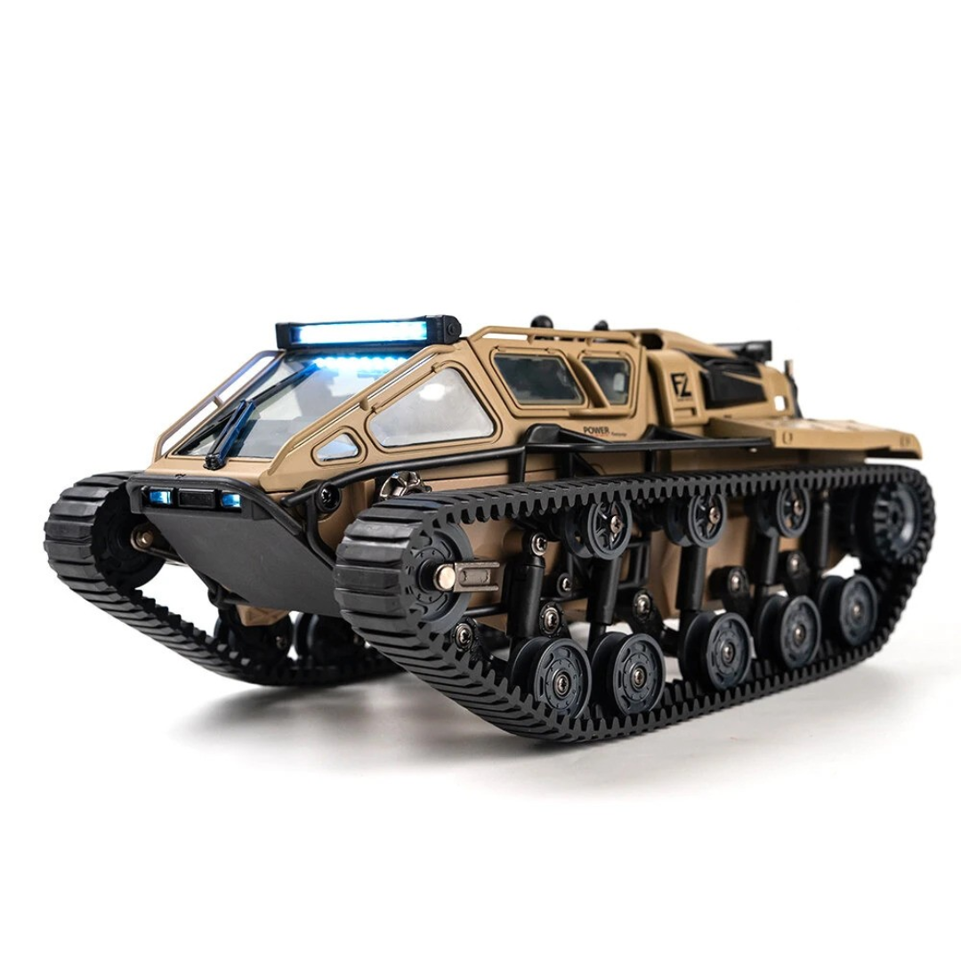 RC Tracked Tank RC Vehicle with LED Lights and 360° Rotation