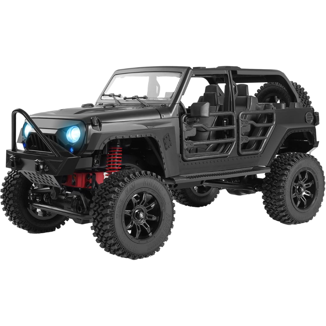1/12 RC 4WD Off Road Truck Remote Control Vehicle with LED Lights and 2.4GHz Controller