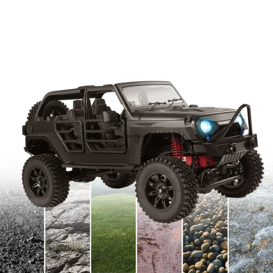 1/12 RC 4WD Off Road Truck Remote Control Vehicle with LED Lights and 2.4GHz Controller