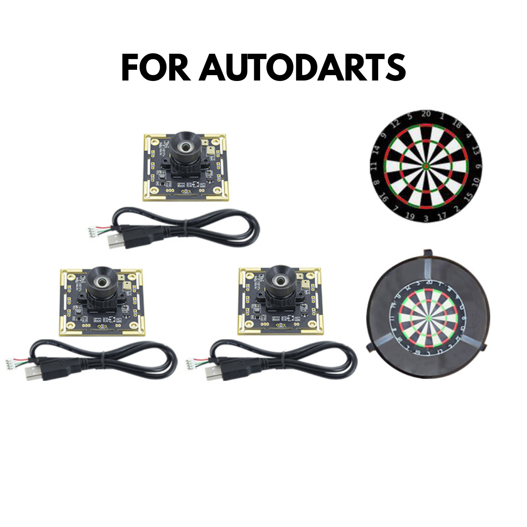 3 PCS Portable USB Camera Module Kit 100° Lens with Mountable Boards and 2m Power Cable