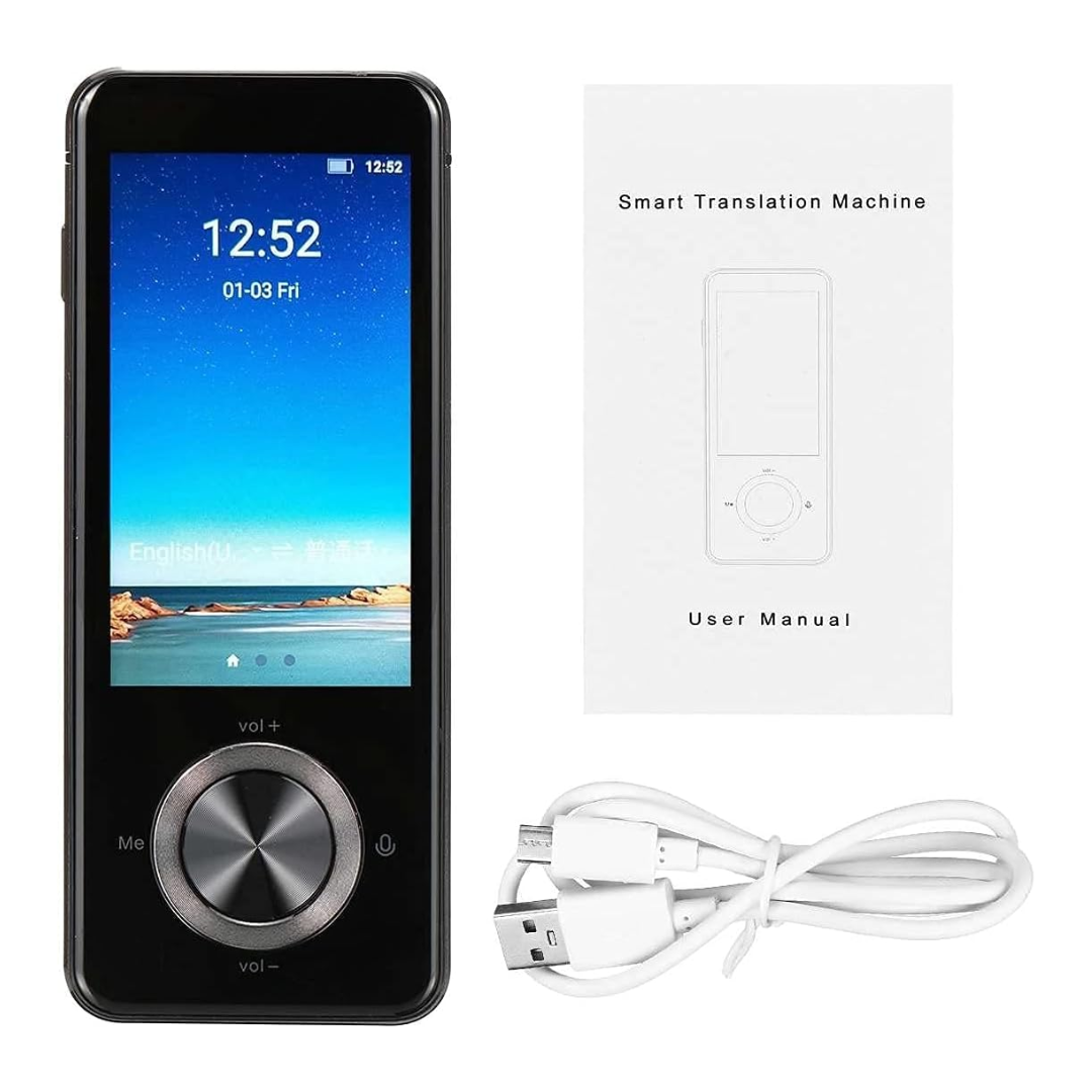 Portable Real Time Language Translator with Touch Screen Recording and Multi Language Support