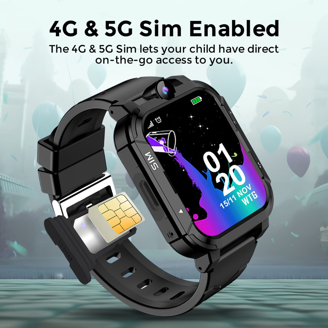 Kids 4G Smart Watch GPS WiFi Tracker Video Calling SOS Alert 1.83 Inch Display