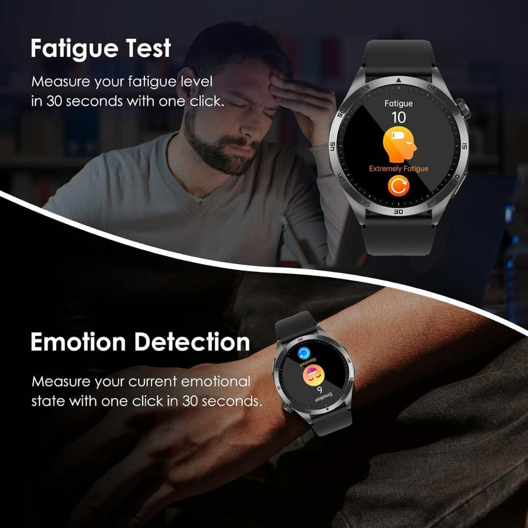 Smart Fitness Watch AMOLED Display Bluetooth Call Activity Tracker Waterproof Multi Function