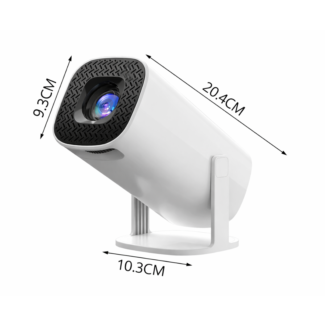 Mini Projector Android 14 WiFi6 Bluetooth Portable HD 720P 4K Support Screen Mirroring