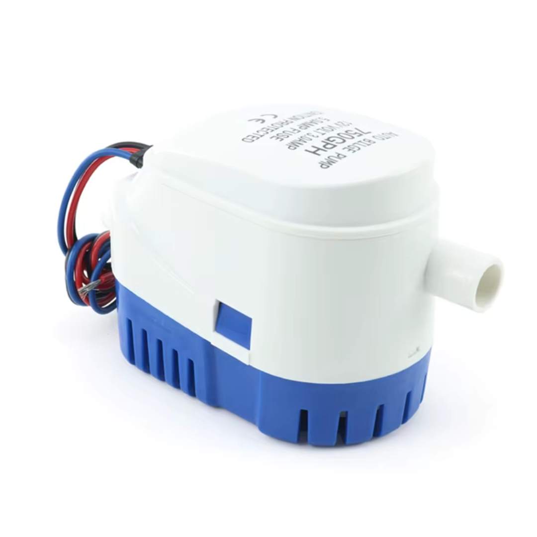 12V Submersible Bilge Pump 1100GPH Marine Water Drain Pump for Boats