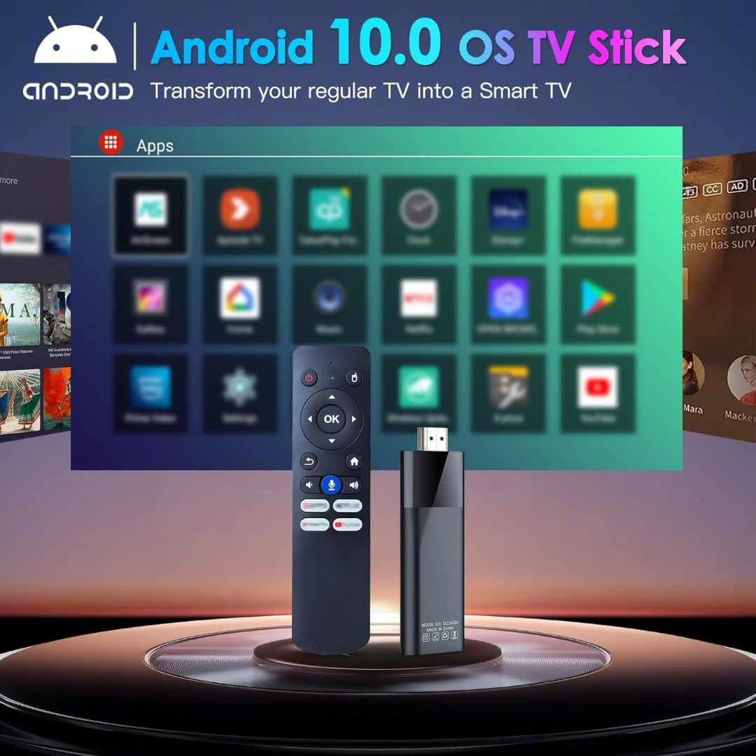 8K Smart TV Stick Android Media Player WiFi 5G USB Streaming Device with Remote