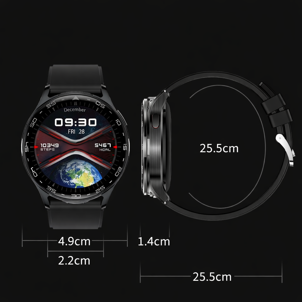 2-in-1 Smartwatch with Wireless Earbuds 1.39" Bluetooth Fitness Tracker Call Music Waterproof
