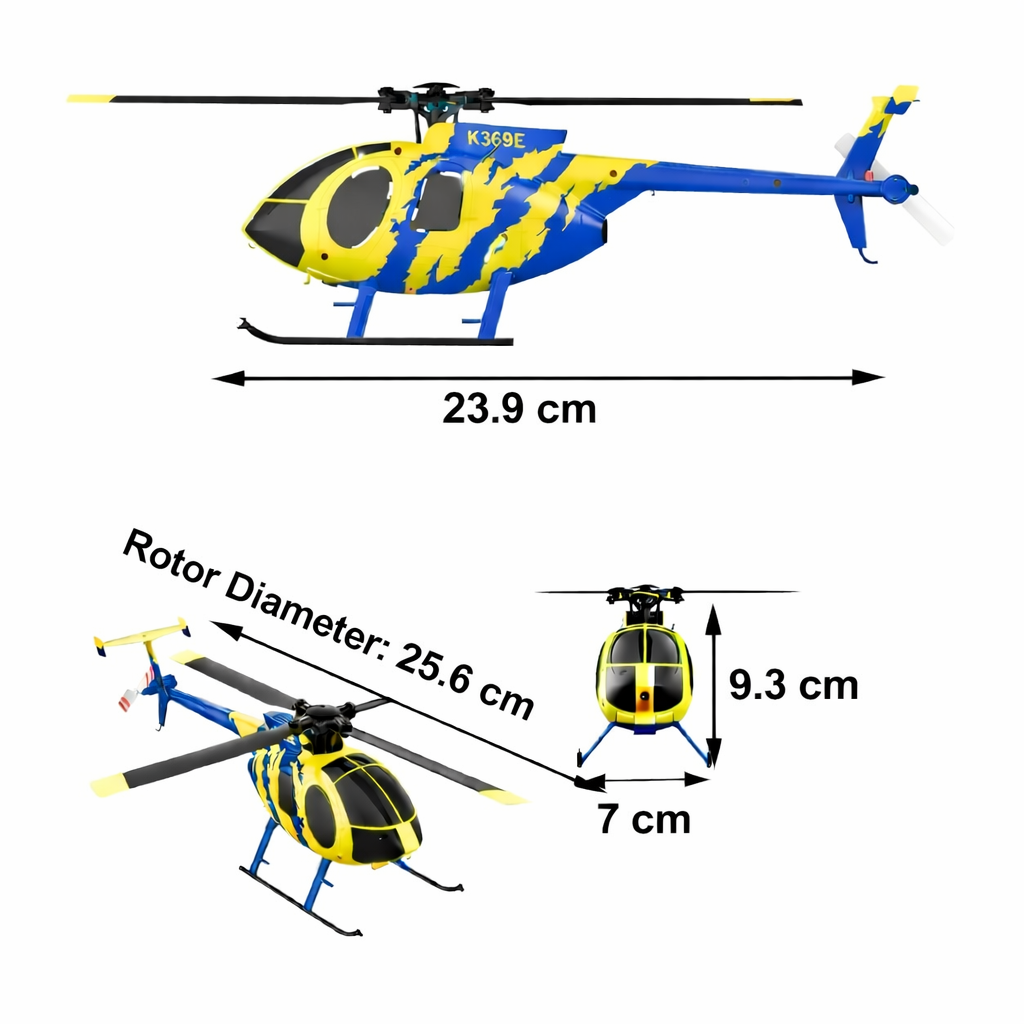 RC Mini Helicopter with Optical Flow Sensor 4-Channel Remote Control for Beginners