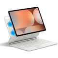 White Keyboard Case with Trackpad for Samsung Galaxy Tab S7, S8, S9 & S9 FE